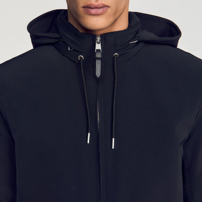 Orion Hooded Zip-Up Jacket Black