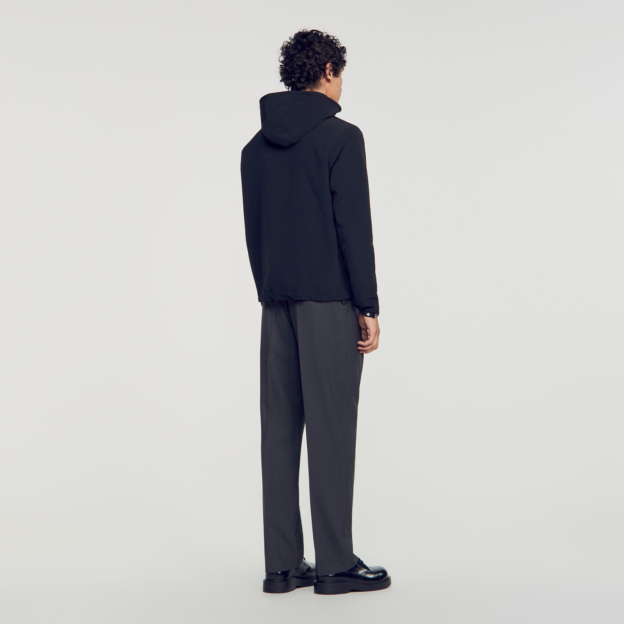 Orion Hooded Zip-Up Jacket Black