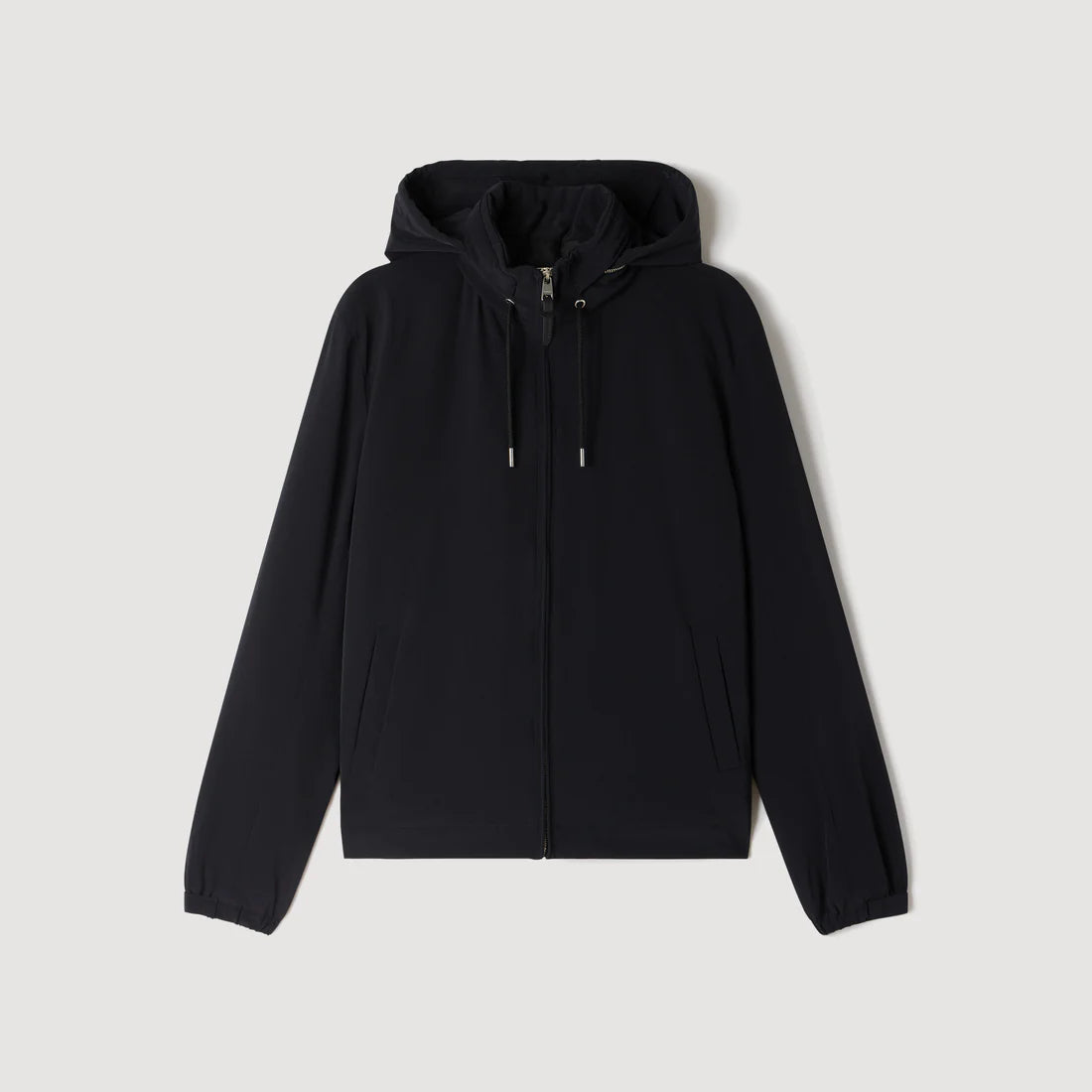 Orion Hooded Zip-Up Jacket Black