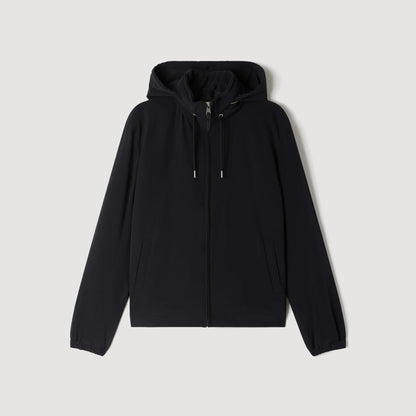 Orion Hooded Zip-Up Jacket Black