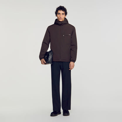 Orion Hooded zip-up jacket Taupe / Kaki