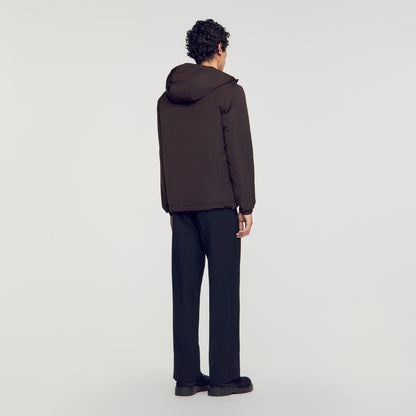 Orion Hooded zip-up jacket Taupe / Kaki