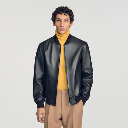New Monaco Leather jacket Black