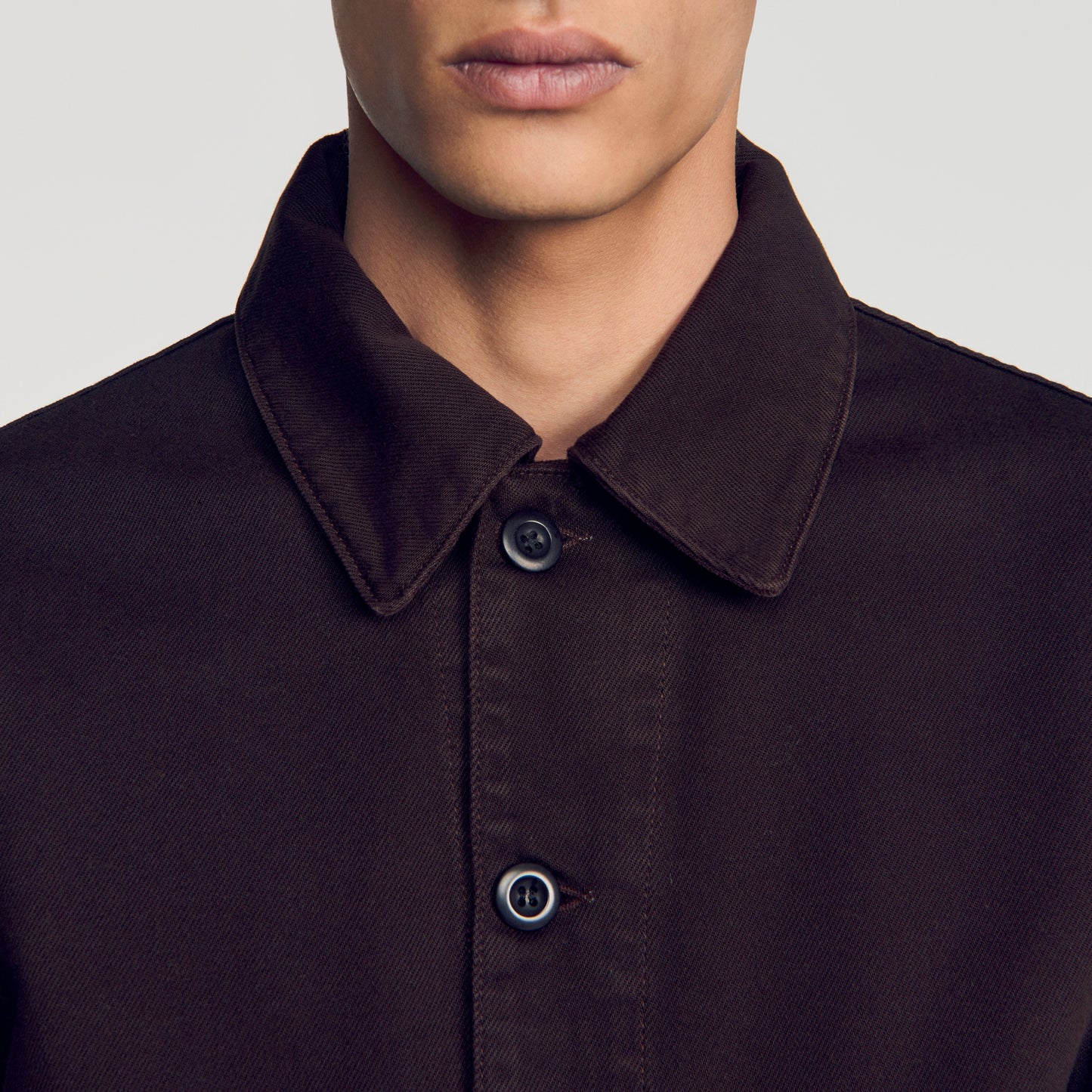 Oversize Denim Worker Denim worker jacket Chocolate