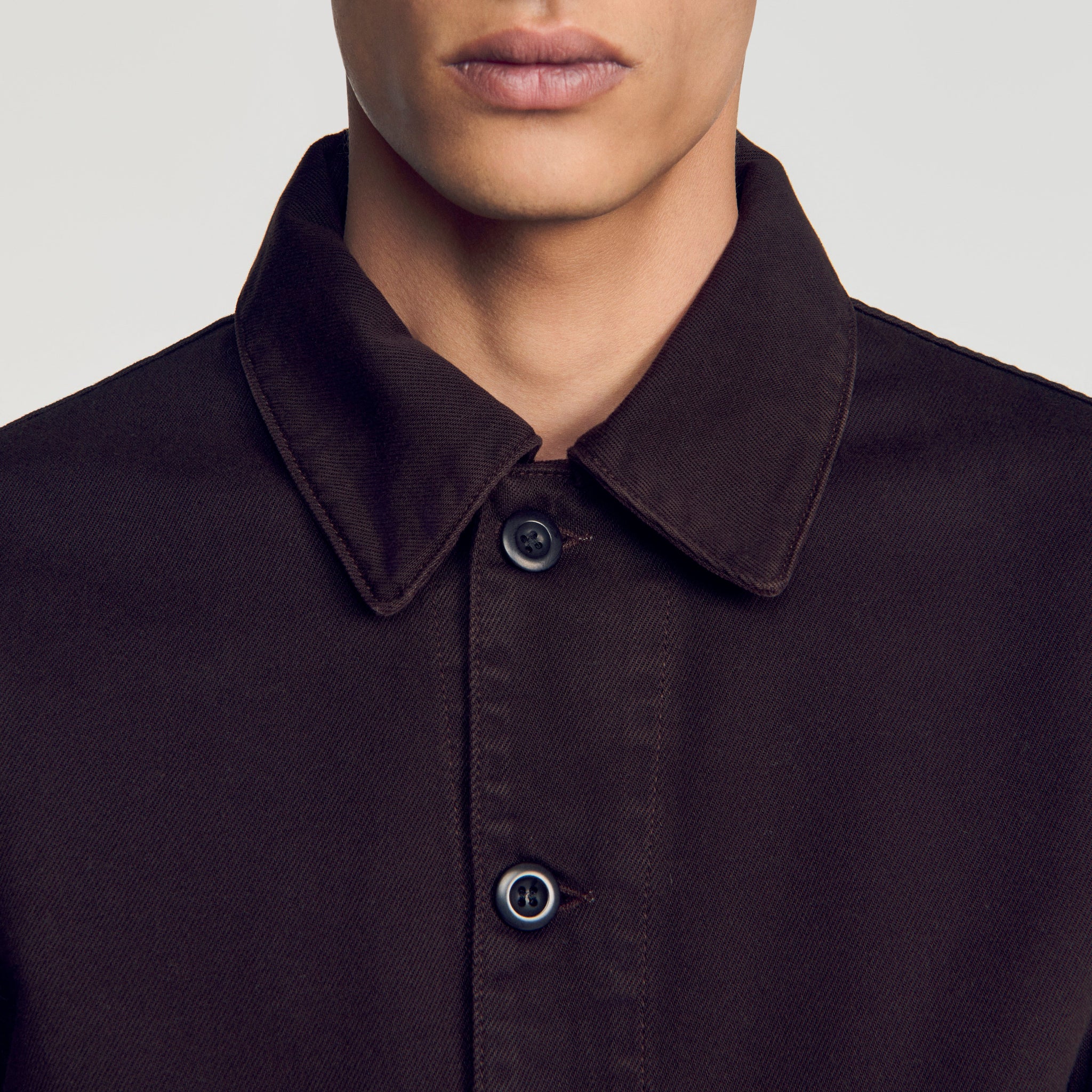 Oversize Denim Worker Denim worker jacket Chocolate