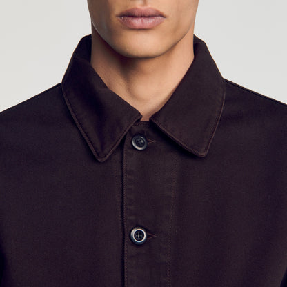 Oversize Denim Worker Denim worker jacket Chocolate