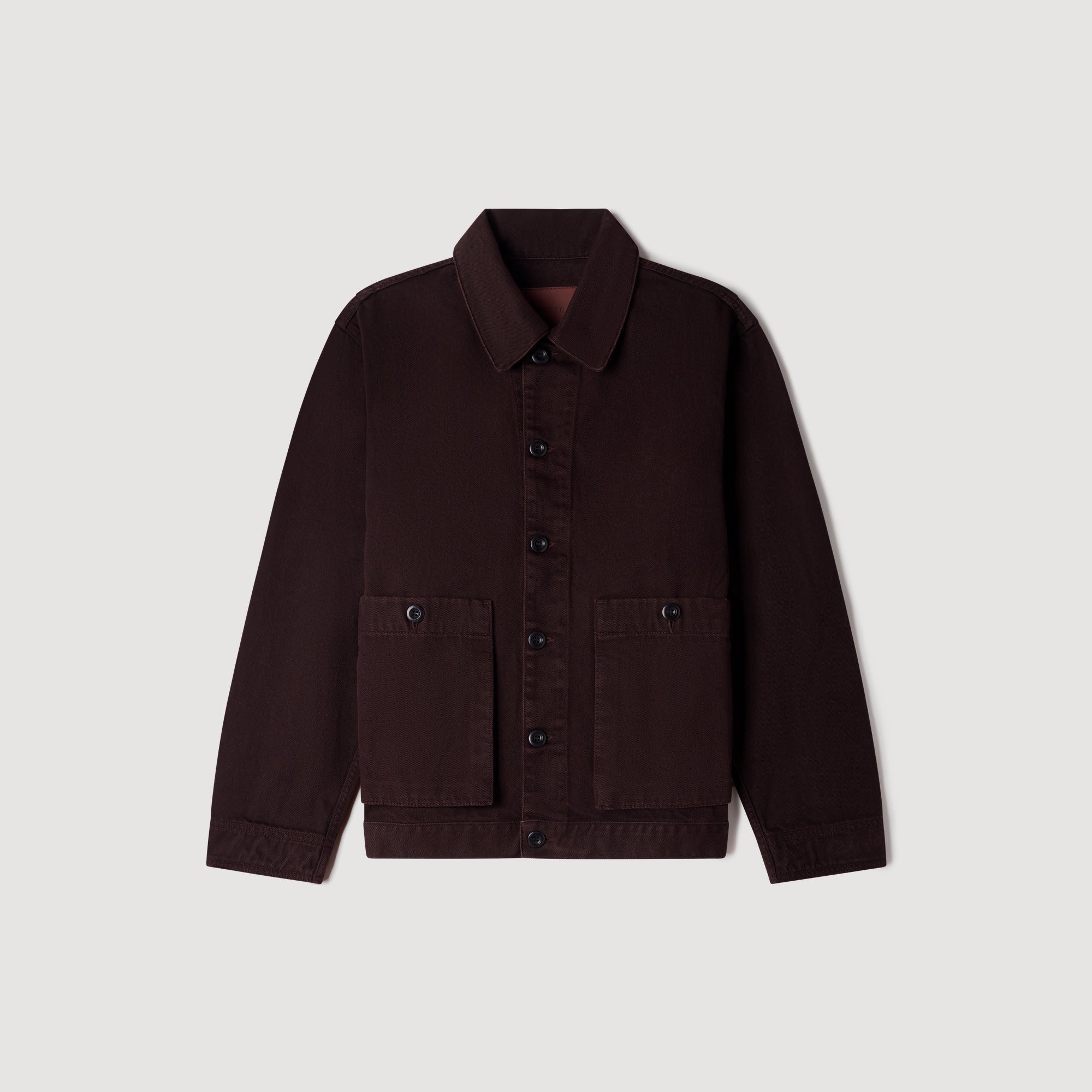 Oversize Denim Worker Denim worker jacket Chocolate