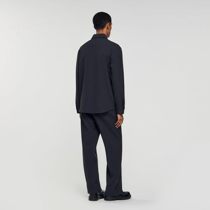 Joker Minimal Long-Sleeved Jersey Shirt Dark Grey