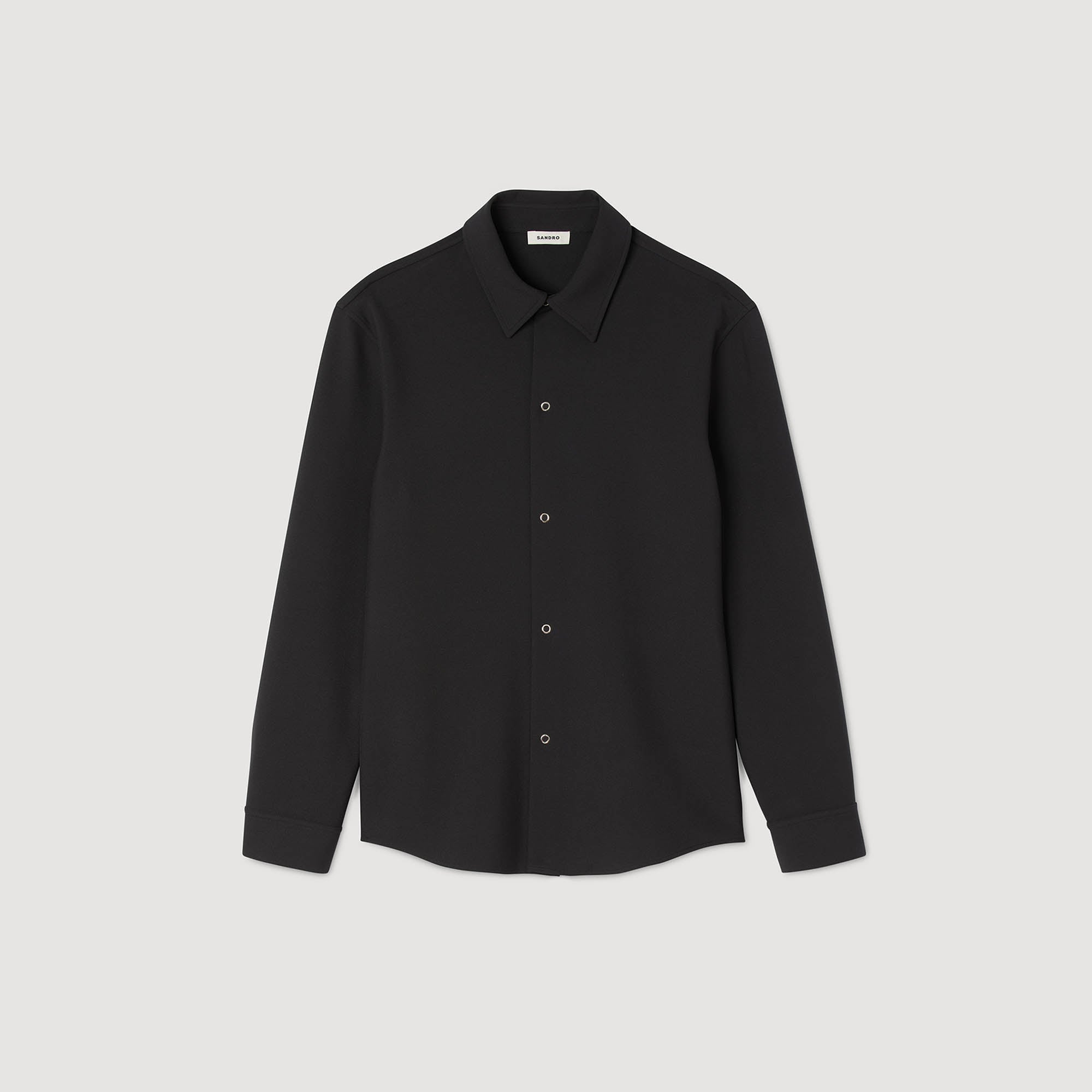 Joker Minimal Long-Sleeved Jersey Shirt Dark Grey
