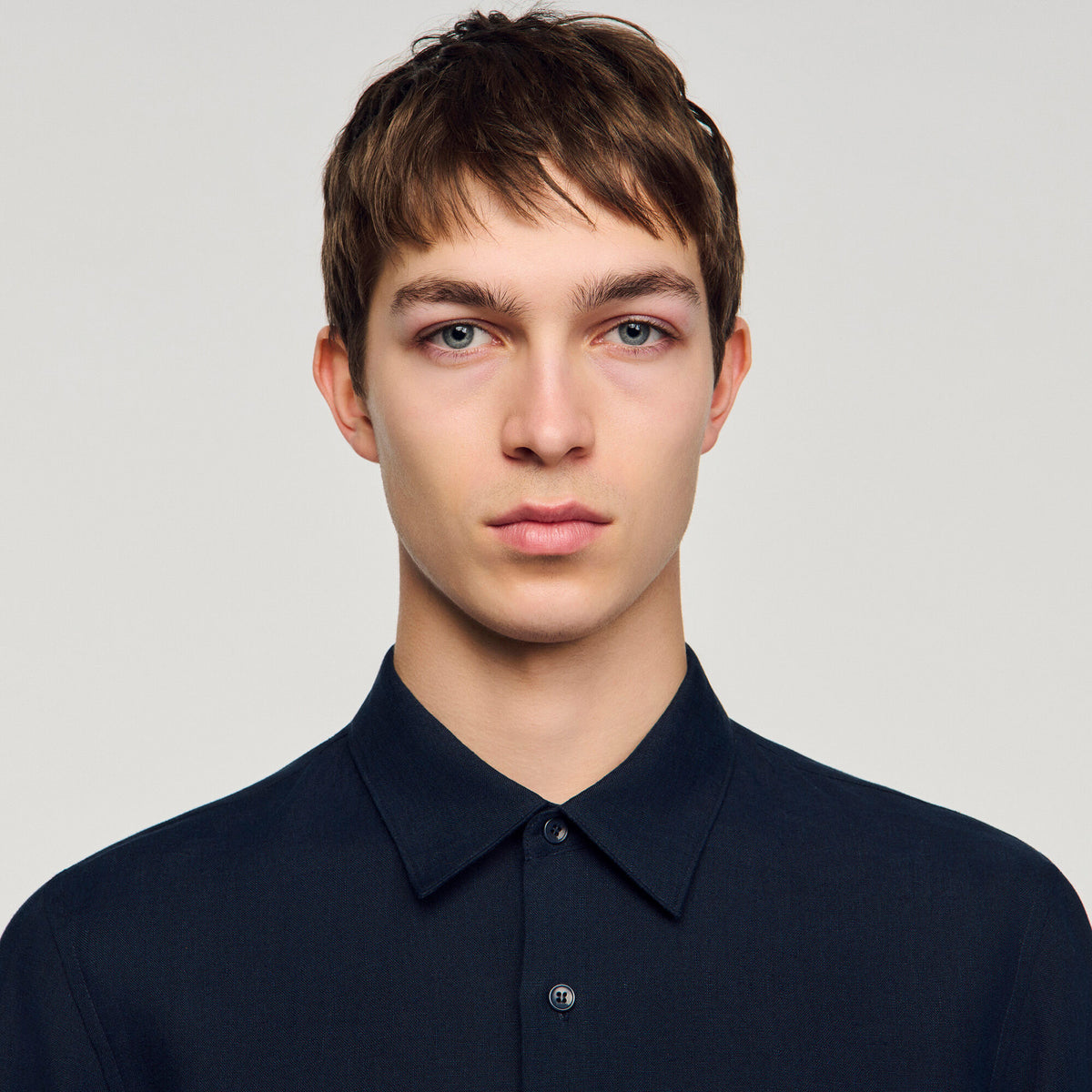 Linen Shirt Linen Shirt Navy Blue