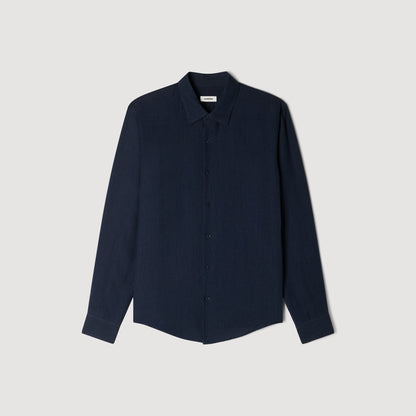 Linen Shirt Linen Shirt Navy Blue