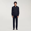 New Seamless Stretch Plain Shirt Black