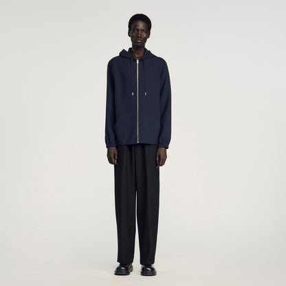 Hooded Shirt Navy Blue