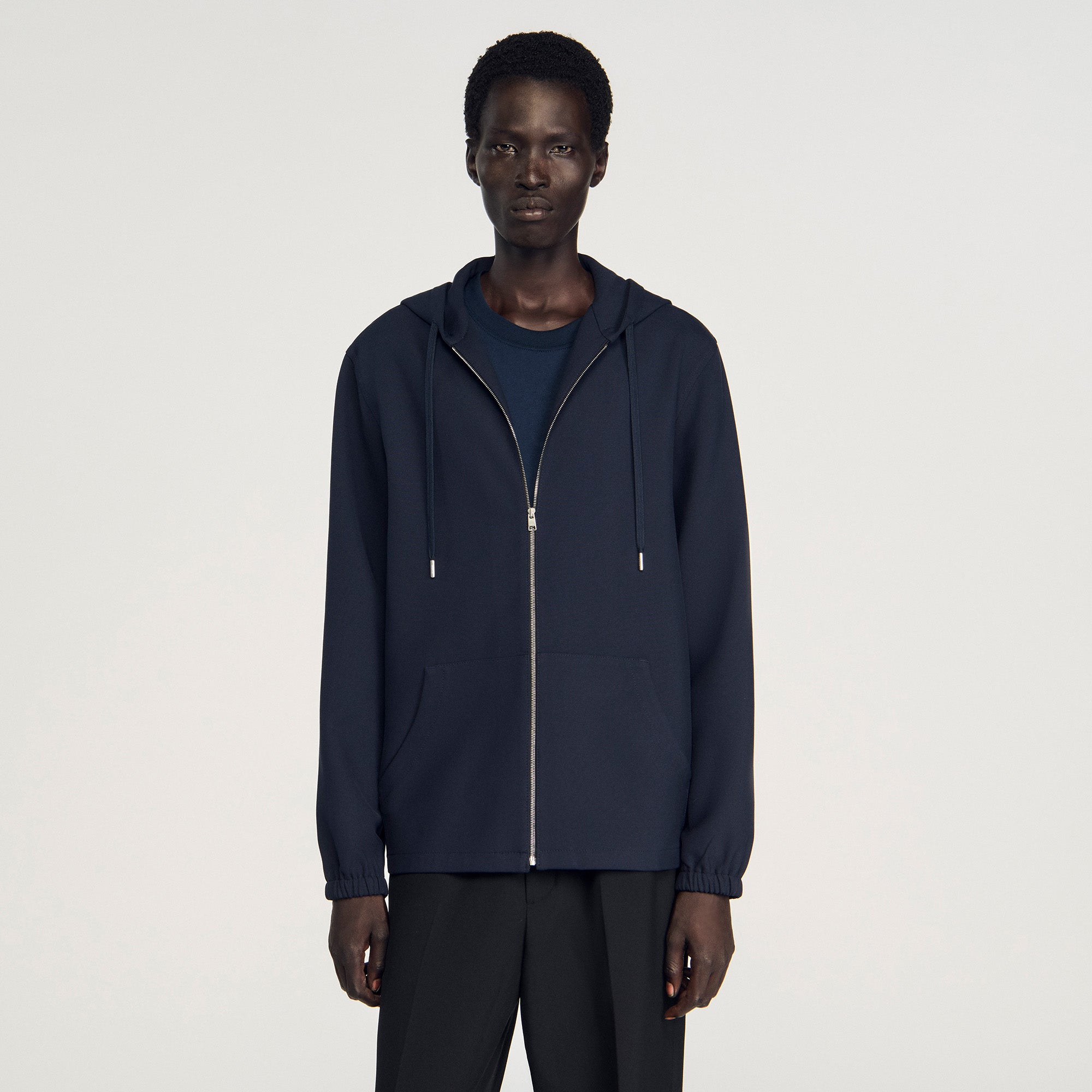 Hooded Shirt Navy Blue