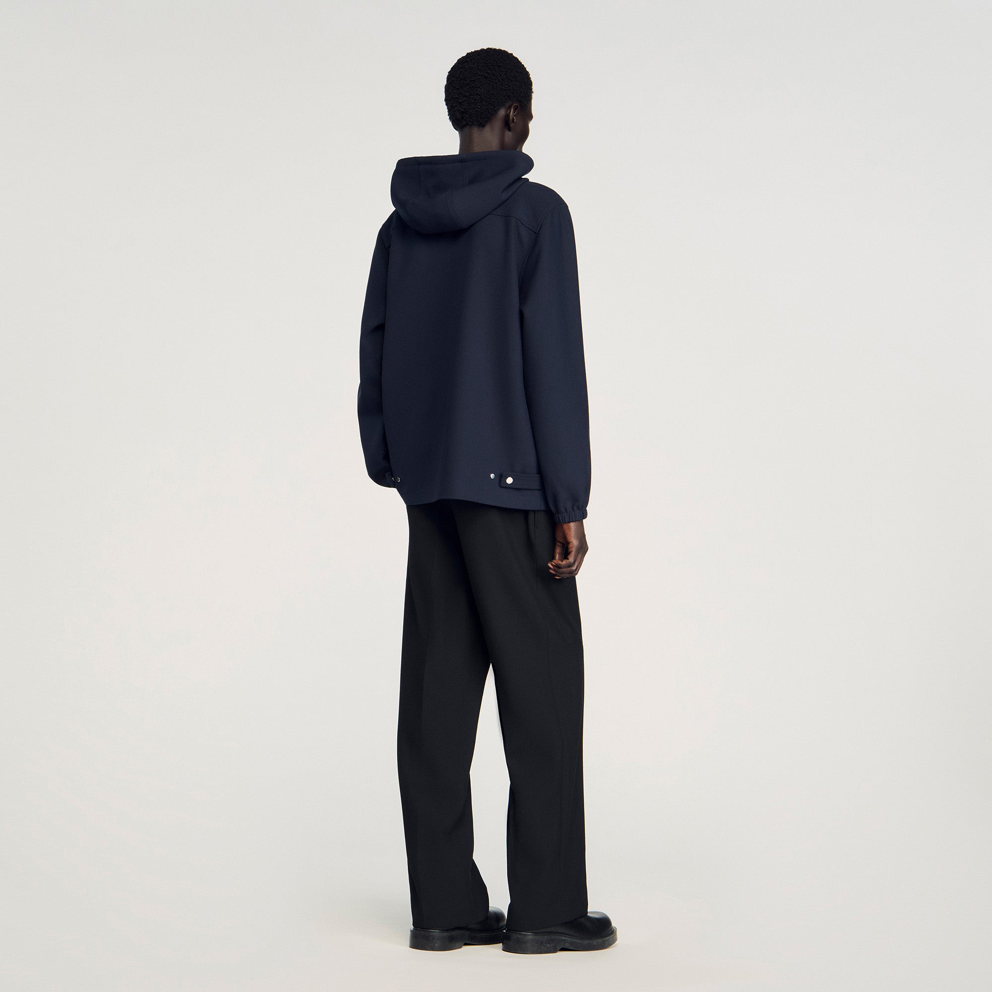 Hooded Shirt Navy Blue
