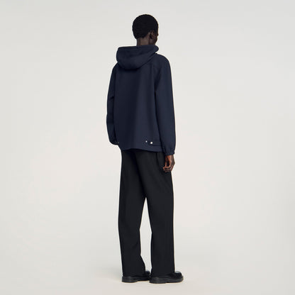 Hooded Shirt Navy Blue