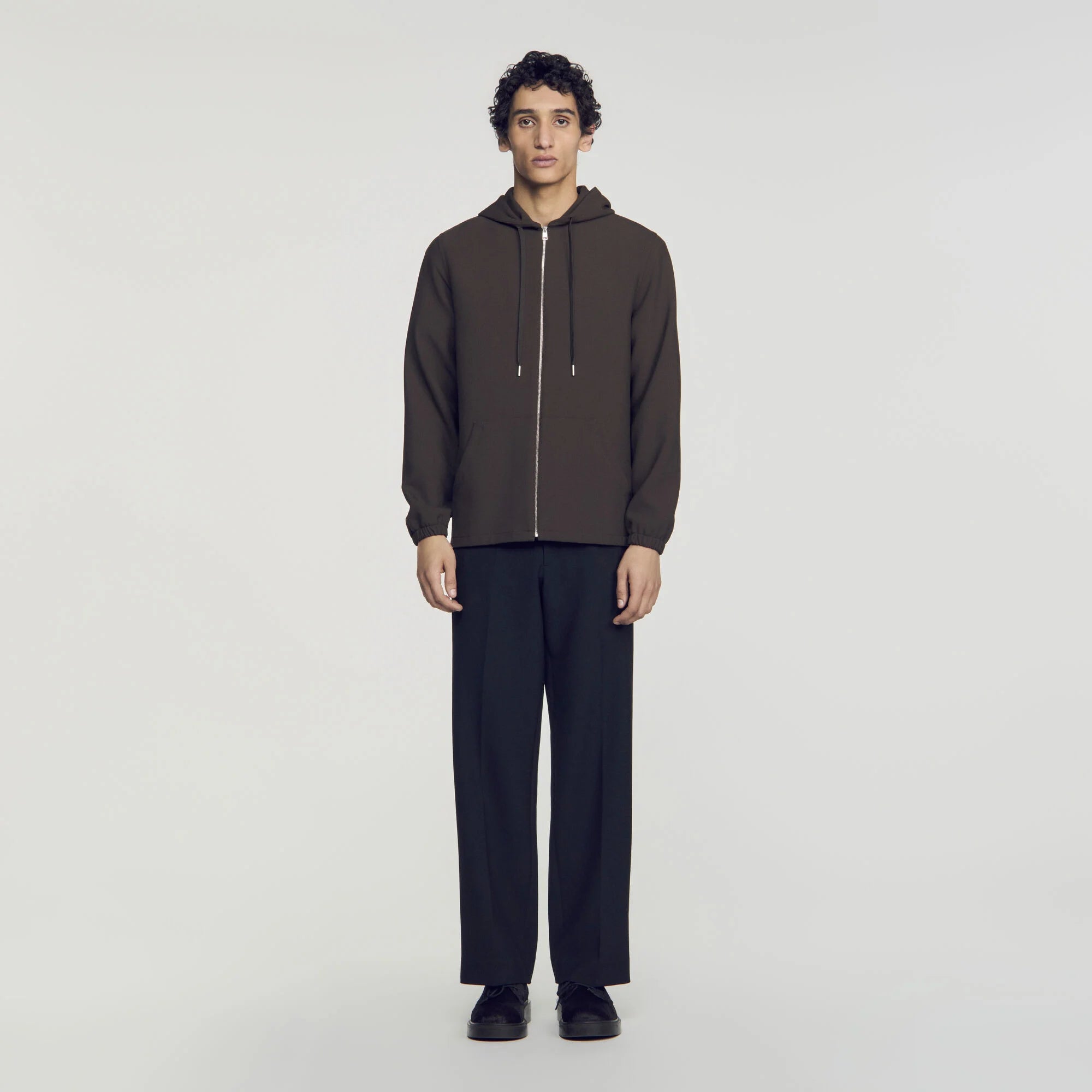 Joker Hood Hooded Shirt Dark Taupe