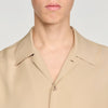 New Requin Mc Loose-Fit Shark Collar Shirt Cappucino