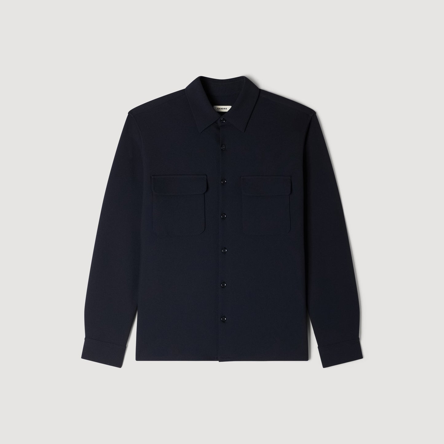 Joker Pocket Patch Pocket Shirt Navy Blue