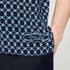 Catena Shirt Mc Link Print Loose-Fit Shirt Navy Blue
