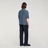 Catena Shirt Mc Link Print Loose-Fit Shirt Navy Blue