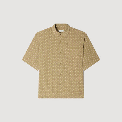 Catena Shirt Mc Link Print Loose-Fit Shirt Lime
