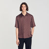 Jacquard Cross Shirt Mc Square Cross loose-fit shirt Chocolate