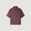 Jacquard Cross Shirt Mc Square Cross loose-fit shirt Chocolate