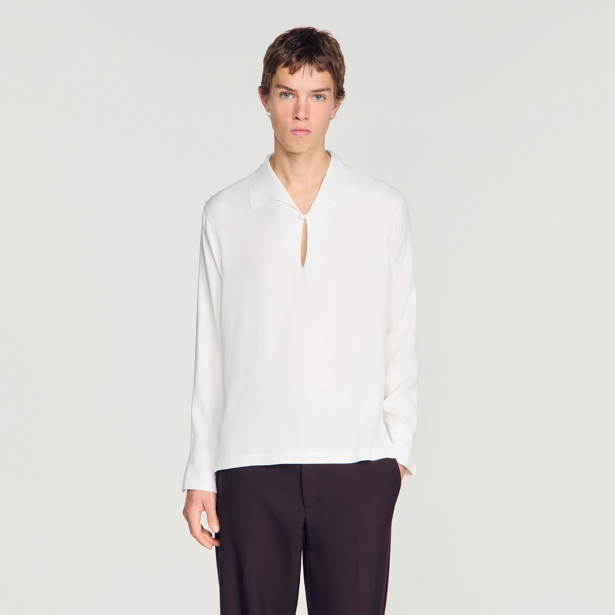 Tunisia Shirt Tunic-Effect Shirt White