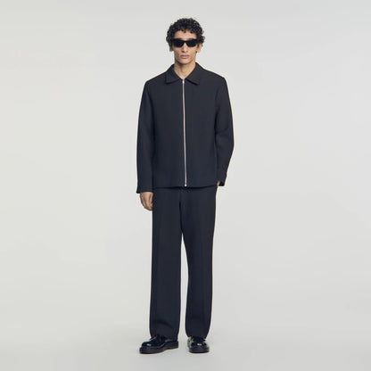 Joker Zip Shirt Zipped Shirt Black