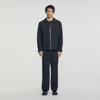 Joker Zip Shirt Zipped Shirt Black