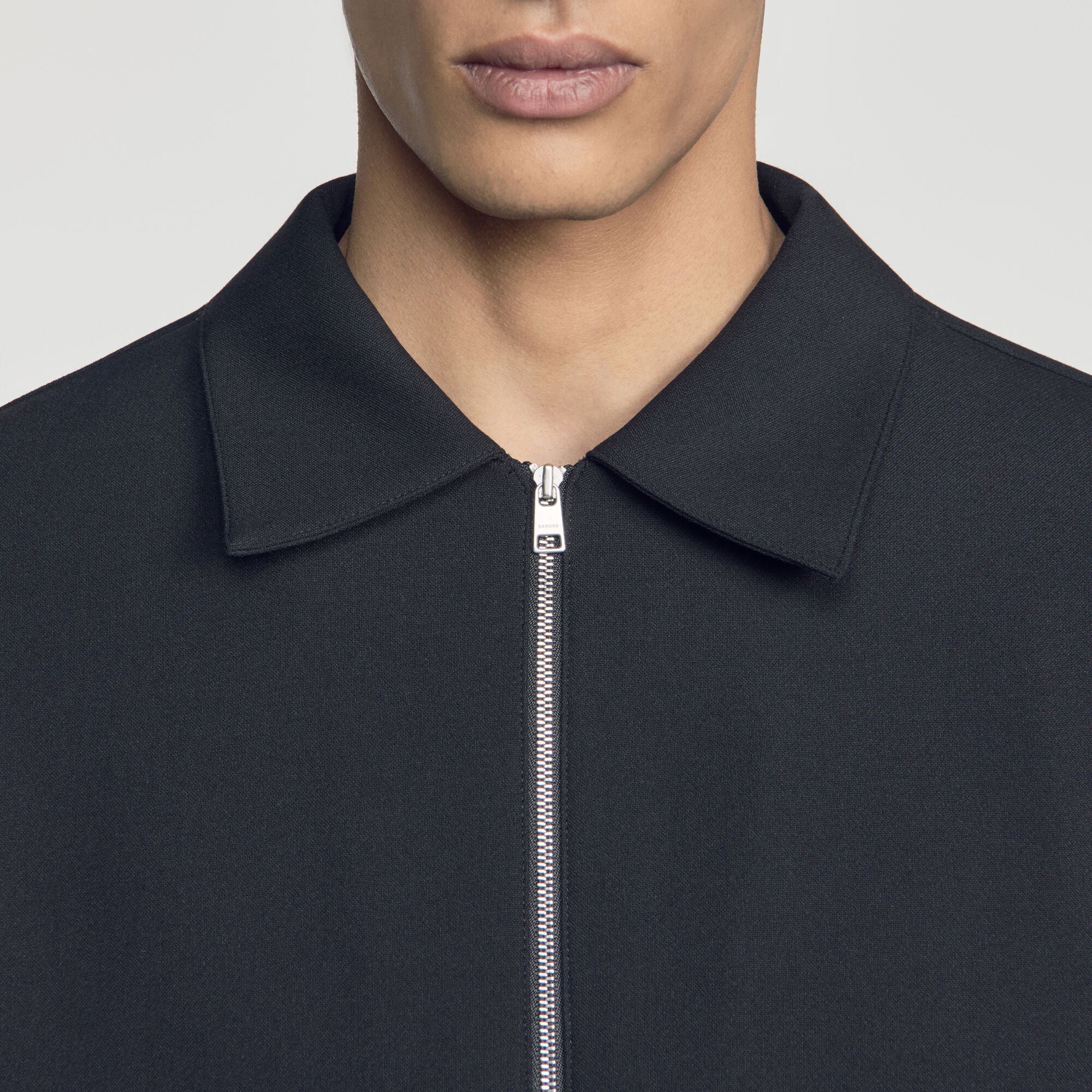 Joker Zip Shirt Zipped Shirt Black