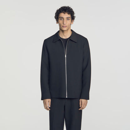 Joker Zip Shirt Zipped Shirt Black