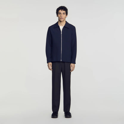 Joker Zip Shirt Zipped Shirt Navy Blue