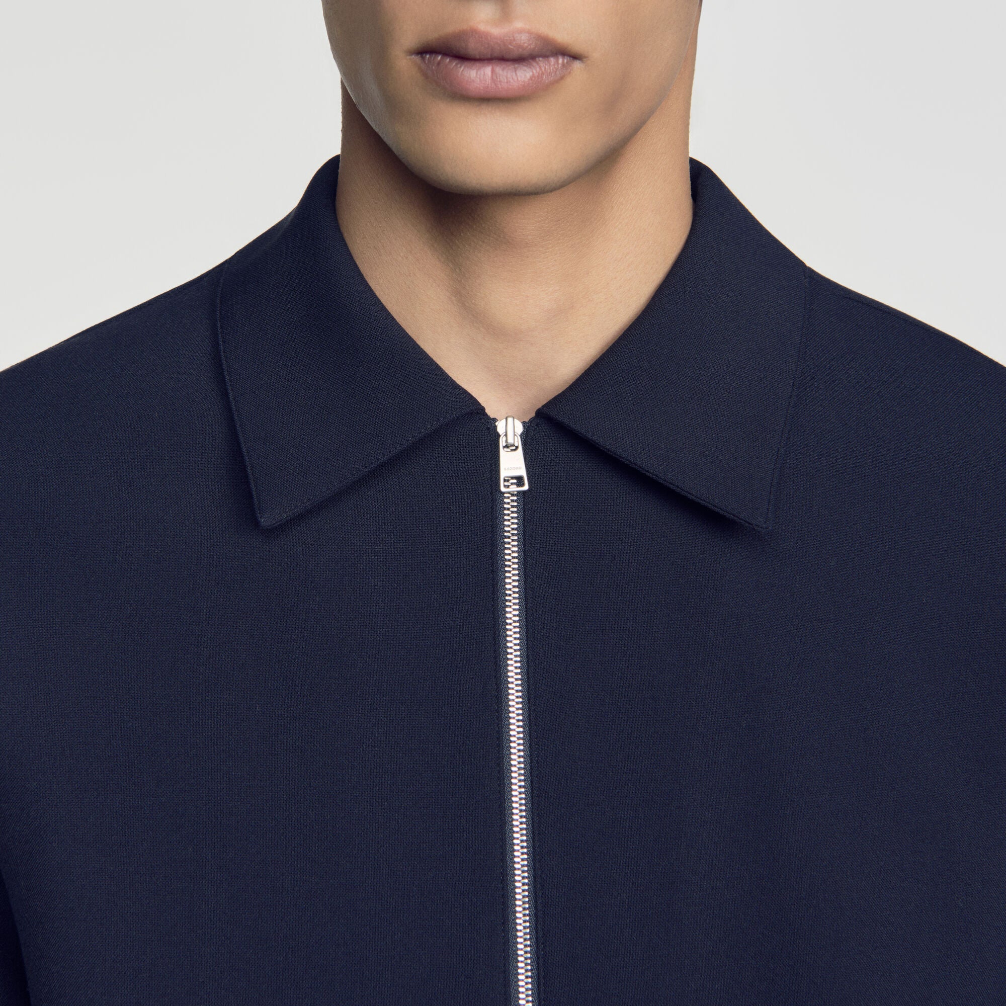 Joker Zip Shirt Zipped Shirt Navy Blue