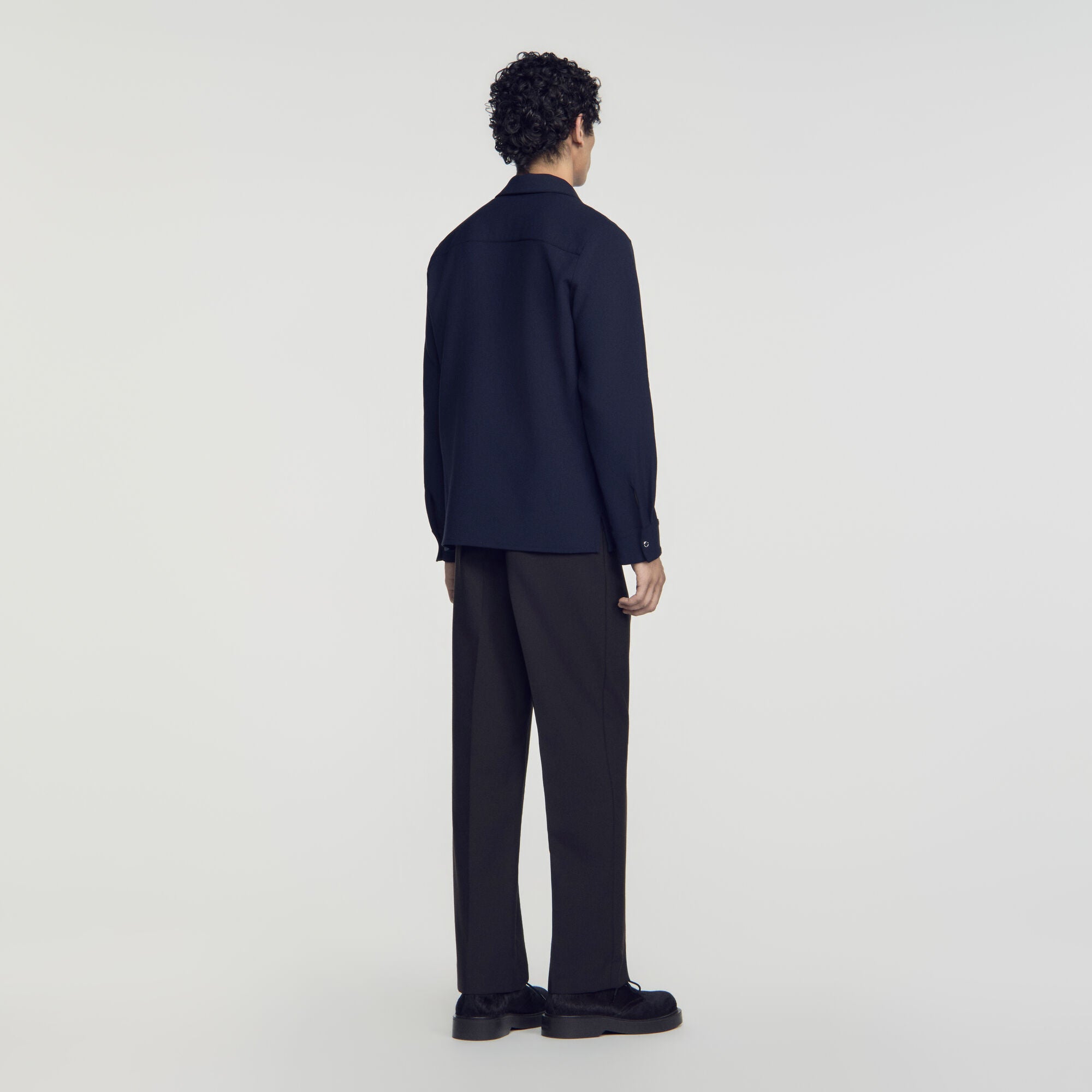 Joker Zip Shirt Zipped Shirt Navy Blue