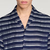 Stripy Shirt Mc Striped boat neck shirt Navy Blue