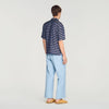 Stripy Shirt Mc Striped boat neck shirt Navy Blue