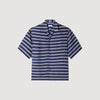 Stripy Shirt Mc Striped boat neck shirt Navy Blue