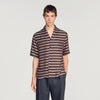 Stripy Shirt Mc Striped boat neck shirt Chocolate
