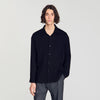 Crinkle Shirt Crinkled loose-fit shirt Black