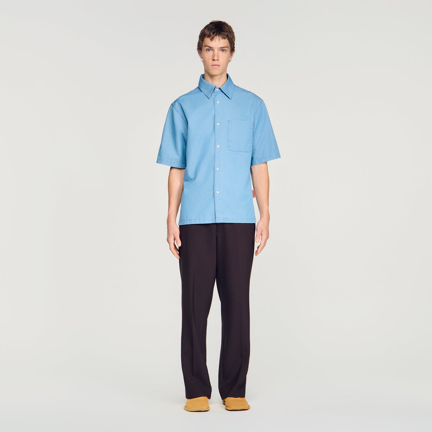 Oversize Bleached Shirt Loose-fit faded shirt Chambray