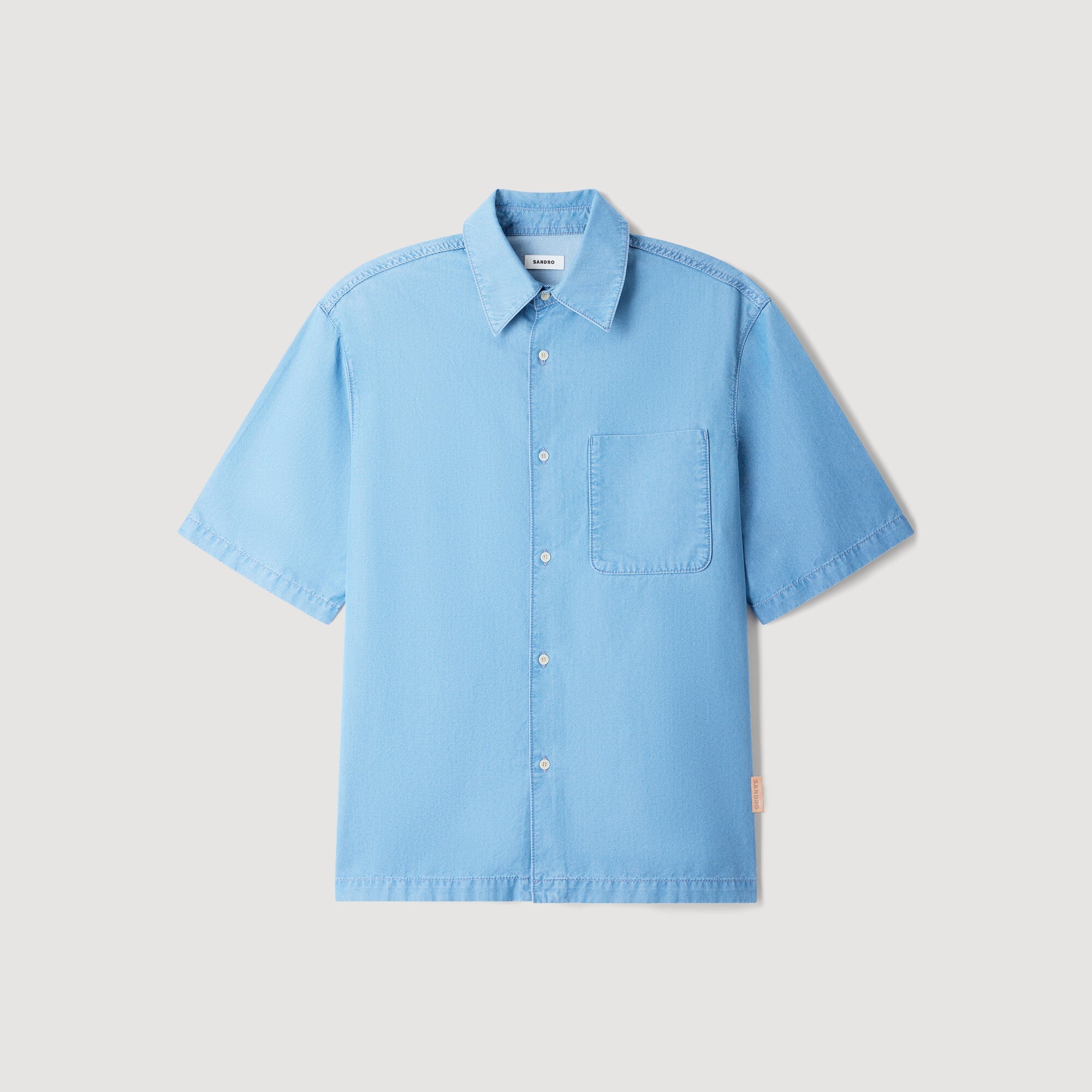 Oversize Bleached Shirt Loose-fit faded shirt Chambray