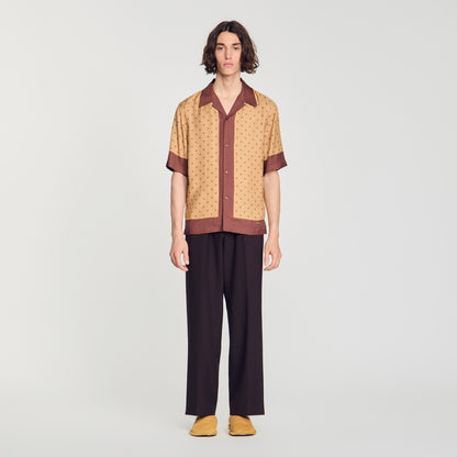 Micro Cross Mc Micro cross motif shirt Camel