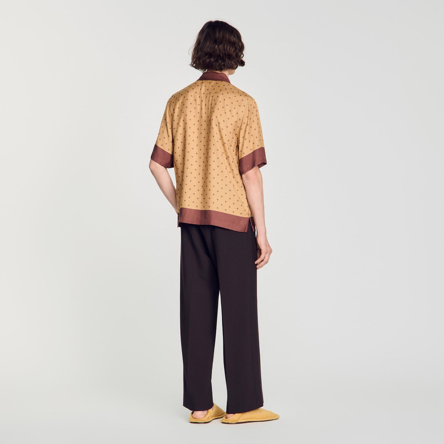 Micro Cross Mc Micro cross motif shirt Camel