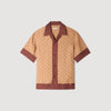 Micro Cross Mc Micro cross motif shirt Camel