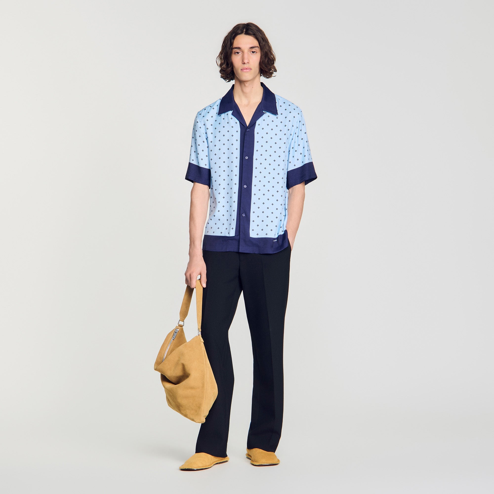 Micro Cross Mc Micro cross motif shirt Sky Blue