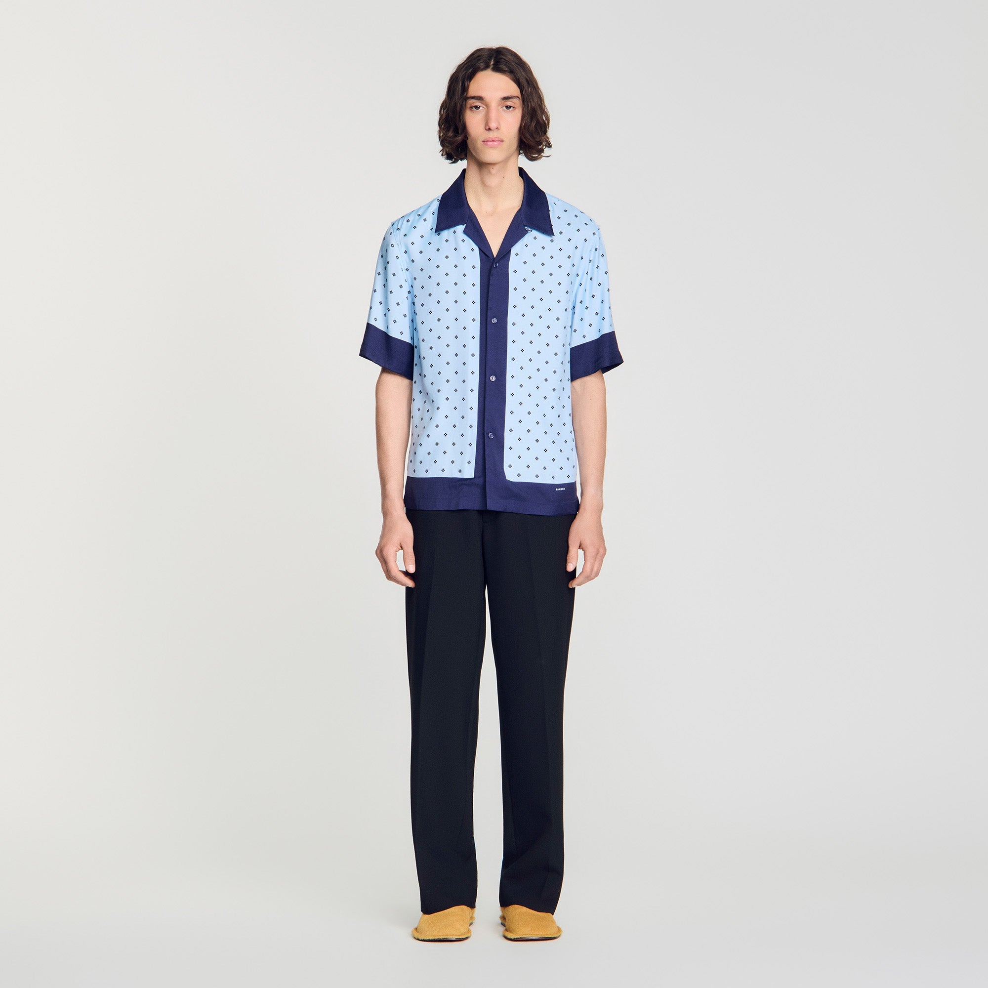 Micro Cross Mc Micro cross motif shirt Sky Blue