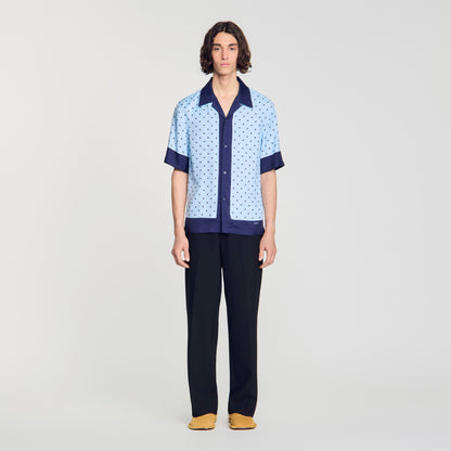Micro Cross Mc Micro cross motif shirt Sky Blue