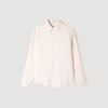 Jacquard Cross Shirt Ml Square Cross loose-fit shirt White